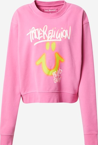 True Religion Mikina – pink: přední strana