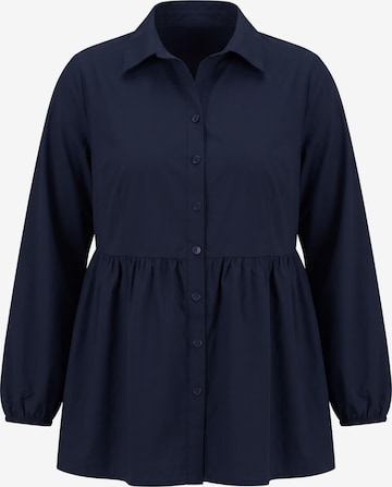 MIAMODA Blouse in Blue: front