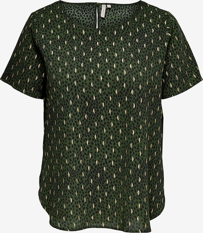 ONLY Carmakoma Bluse 'Vica' in hellgelb / dunkelgrün / schwarz, Produktansicht
