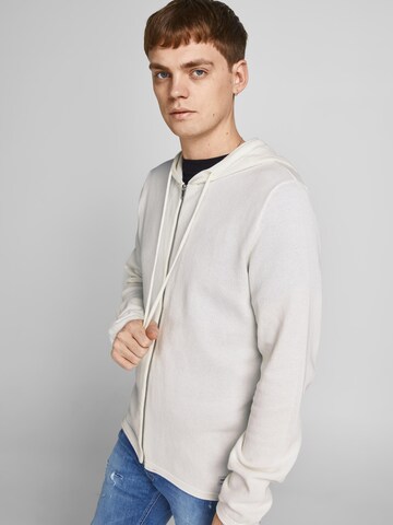 JACK & JONES Neuletakki 'Hill' värissä valkoinen