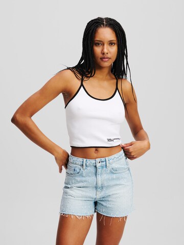 Haut KARL LAGERFELD JEANS en blanc : devant