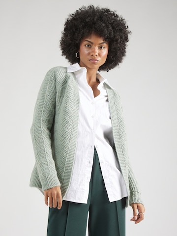 ABOUT YOU Knit Cardigan 'Jessa' in Green: front
