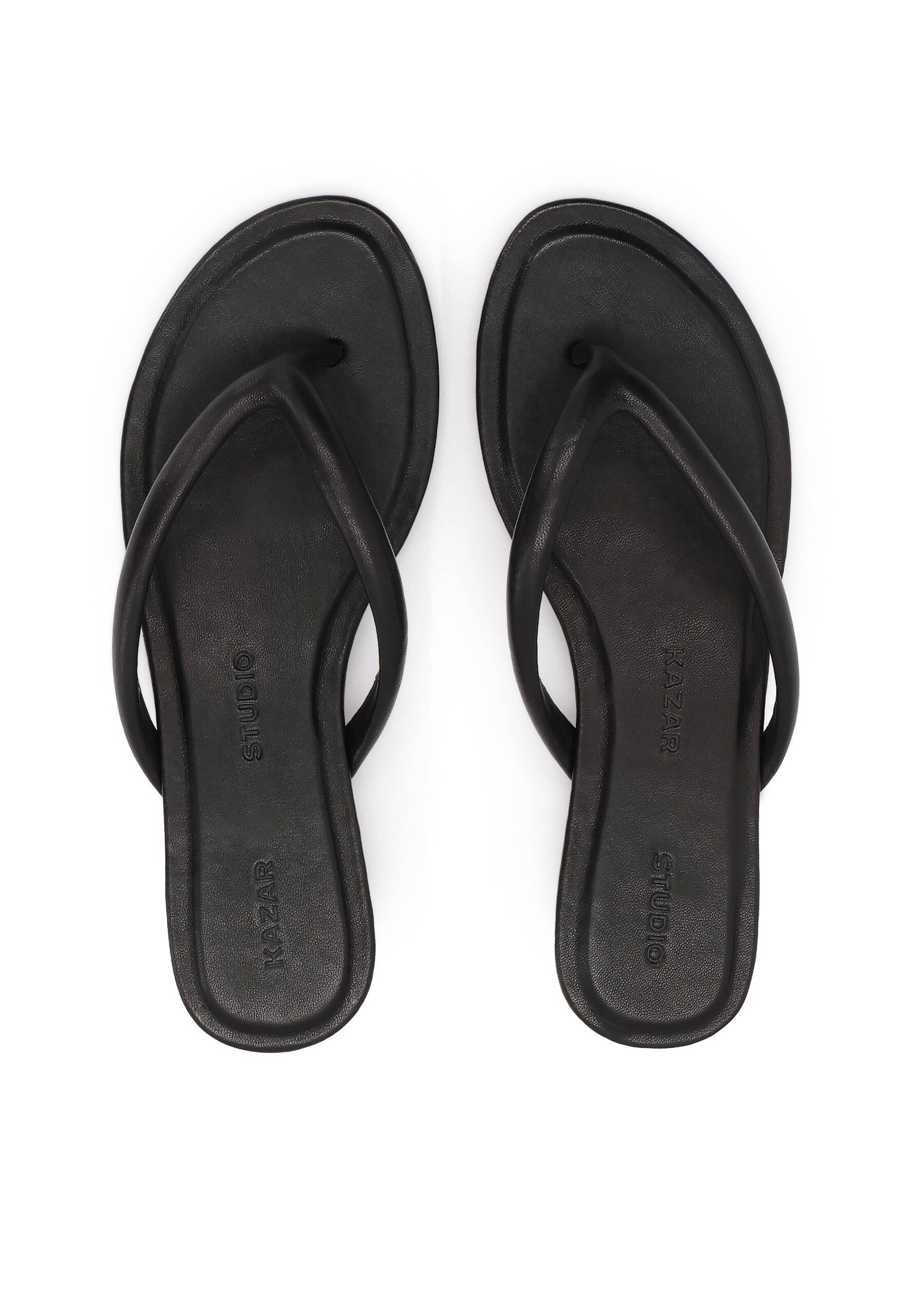 Kazar Studio T-bar sandals in Black
