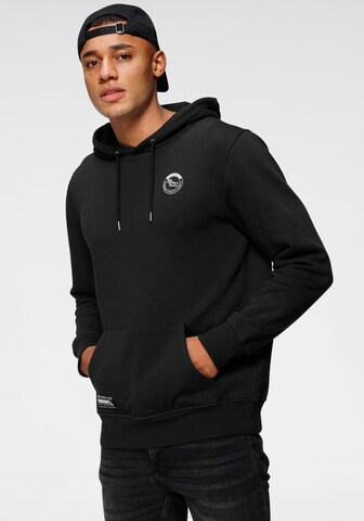Bruno Banani Sweatshirt in Schwarz: Vorderseite