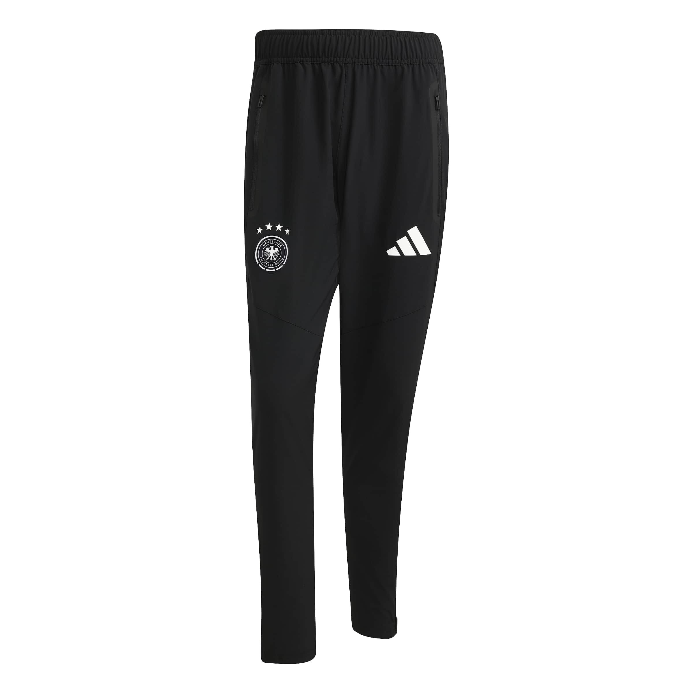 ADIDAS PERFORMANCE - Tapered Pantalón deportivo 'Deutschland Tiro' en negro: frente