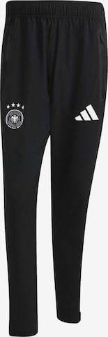 ADIDAS PERFORMANCETapered Sportske hlače 'Deutschland Tiro' - crna boja: prednji dio