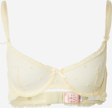 geltona Hunkemöller Marškinėliai Liemenėlė 'Flora': priekis