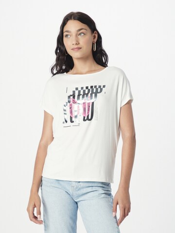 T-shirt s.Oliver en blanc : devant