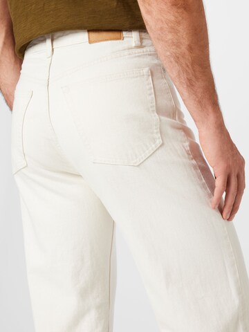 WEEKDAY - Loosefit Calças de ganga 'Galaxy Hanson' em branco