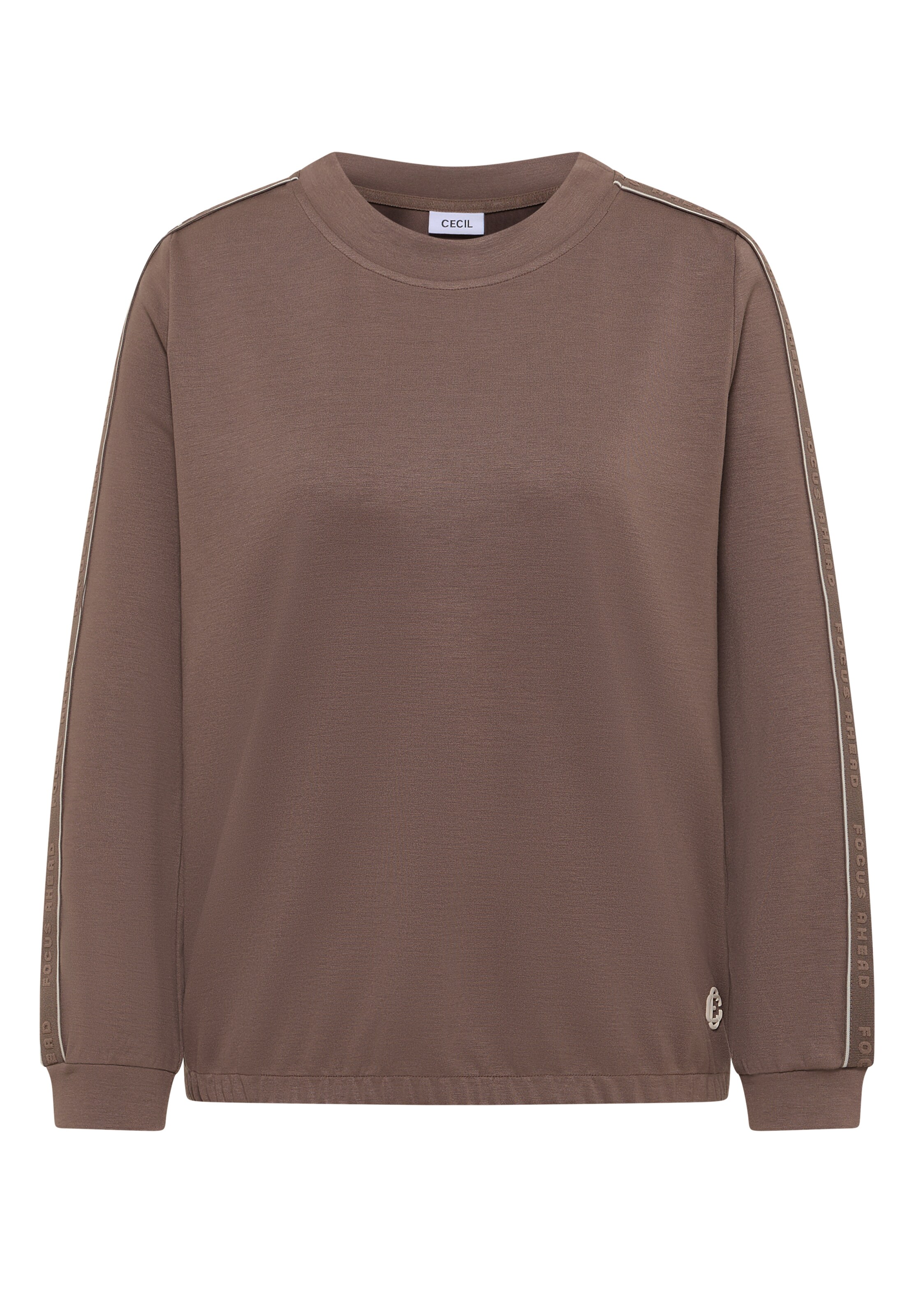 CECIL Sweatshirt in Beige: front