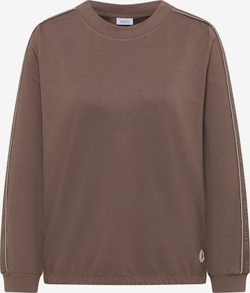 CECIL Sweatshirt in Beige: front