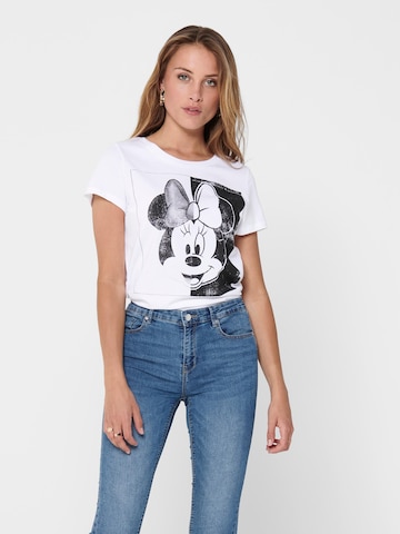 ONLY - Camiseta en blanco: frente