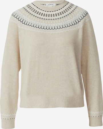 Pull-over s.Oliver en beige : devant