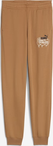 PUMA Tapered Sports trousers 'Mid 90s' in Brown: front