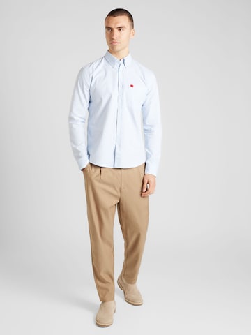 HUGO Slim fit Koszula 'Evito' w kolorze niebieski