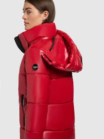 Manteau d’hiver ' Haya Shiny-YM ' khujo en rouge