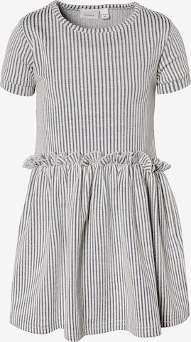 NAME IT Kleid 'FASTRIPE' in Grau: predná strana