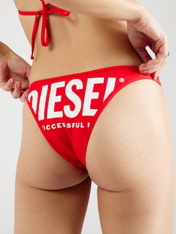 DIESEL - Cueca biquíni 'BFPN-PUNCHY-X' em vermelho