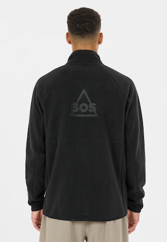 SOS Athletic fleece jacket 'Munson' in Black