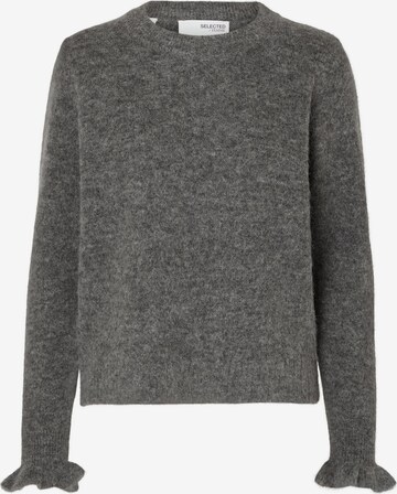 SELECTED FEMME Sweater in Grey: front