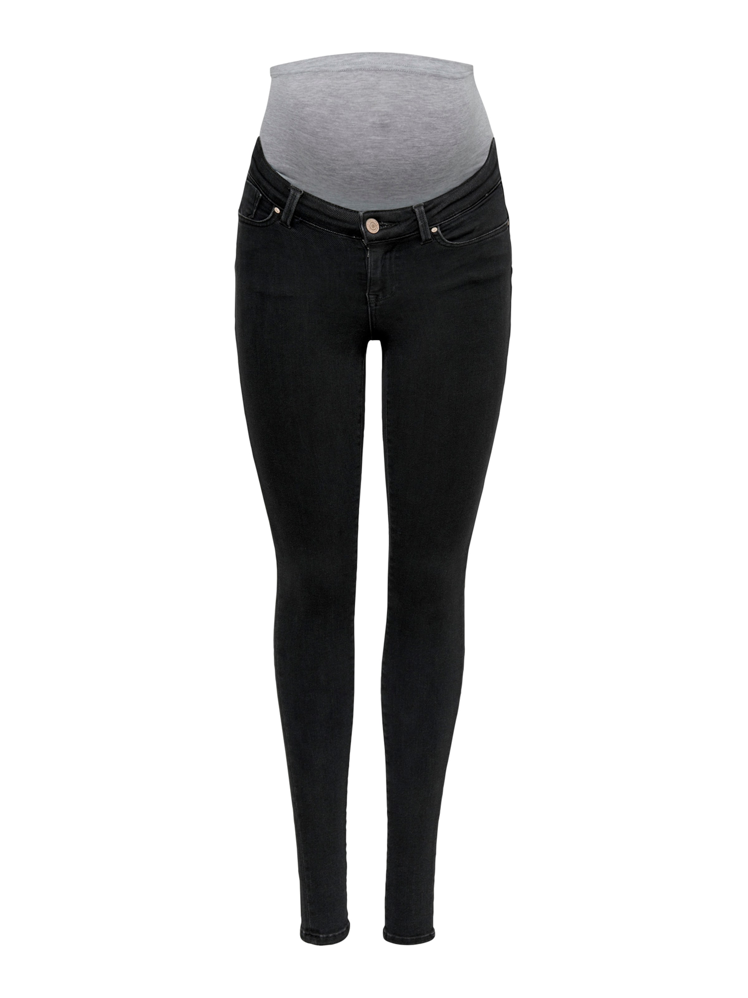 Only Maternity Jeansy 'OLMPower' w kolorze jasnoszary / czarny denimm, Podgląd produktu