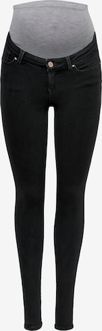 Only Maternity Skinny Jeansy 'OLMPower' w kolorze czarny: przód