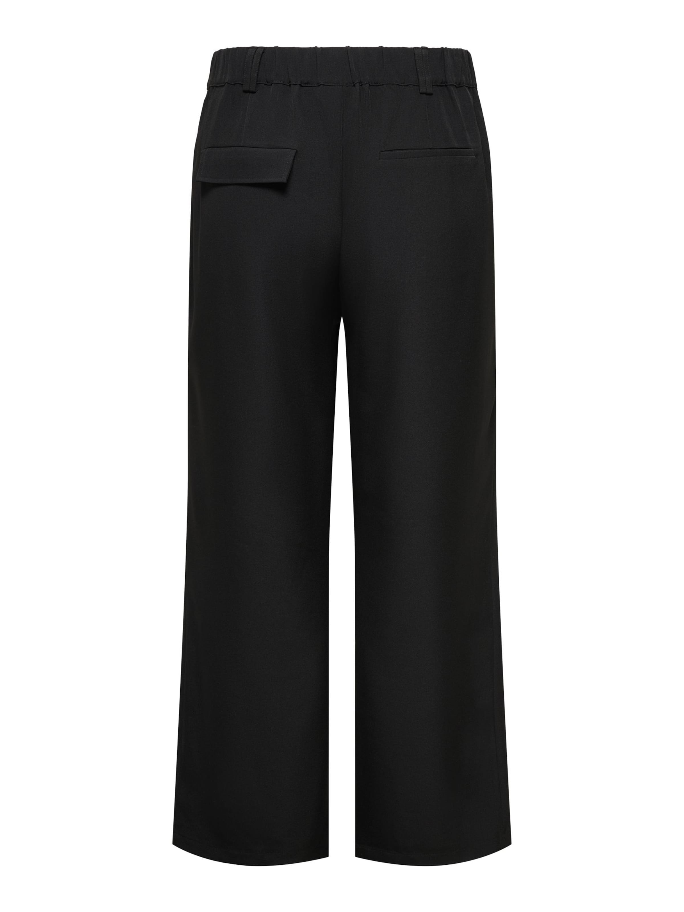 ONLY Carmakoma - regular Pantalón plisado en negro