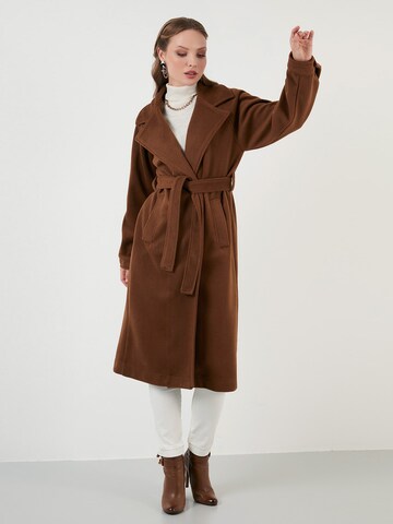 LELA Between-Seasons Coat in Brown