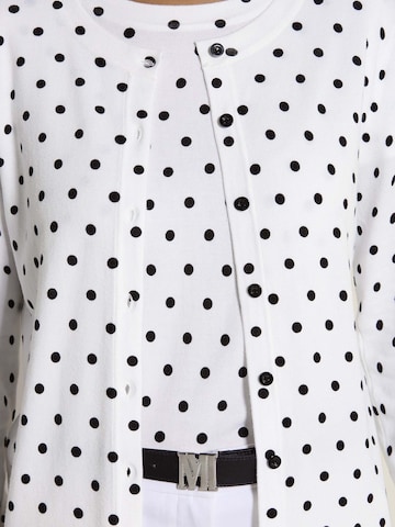 MADELEINE Gebreid vest in Wit