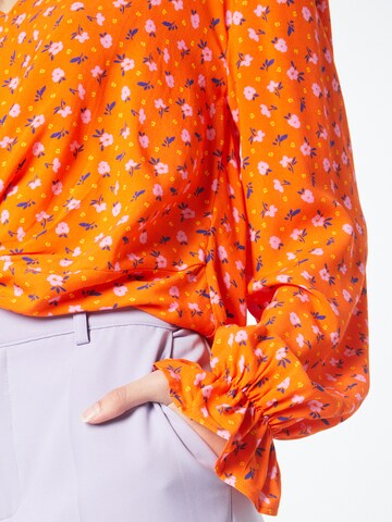 Oasis Bluse 'Ditsy' i orange