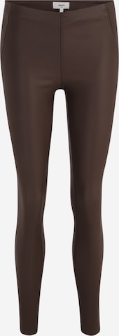 OBJECT Petite - Skinny Leggings 'BELLE' em castanho: frente