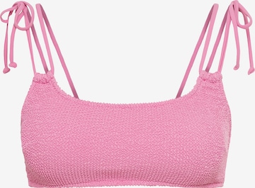 Bustier Hauts de bikini LSCN by LASCANA en rose : devant