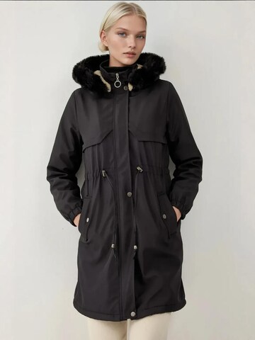 Bigdart Wintermantel in Schwarz: Vorderseite