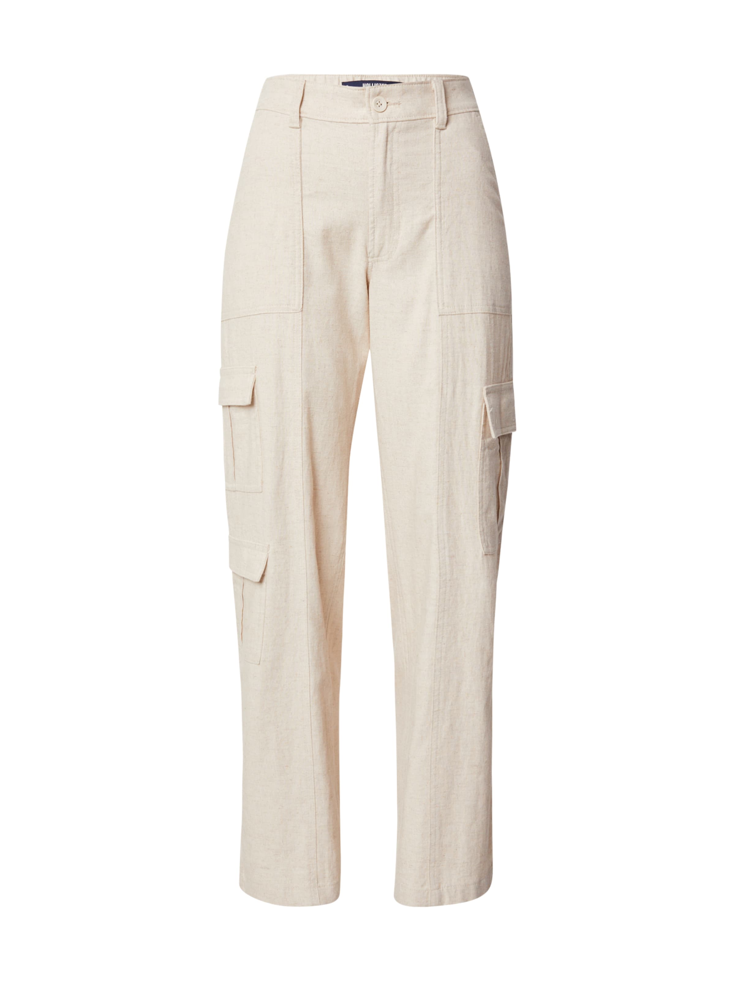 oranžinė HOLLISTER Laisvas Laisvo stiliaus kelnės: priekis