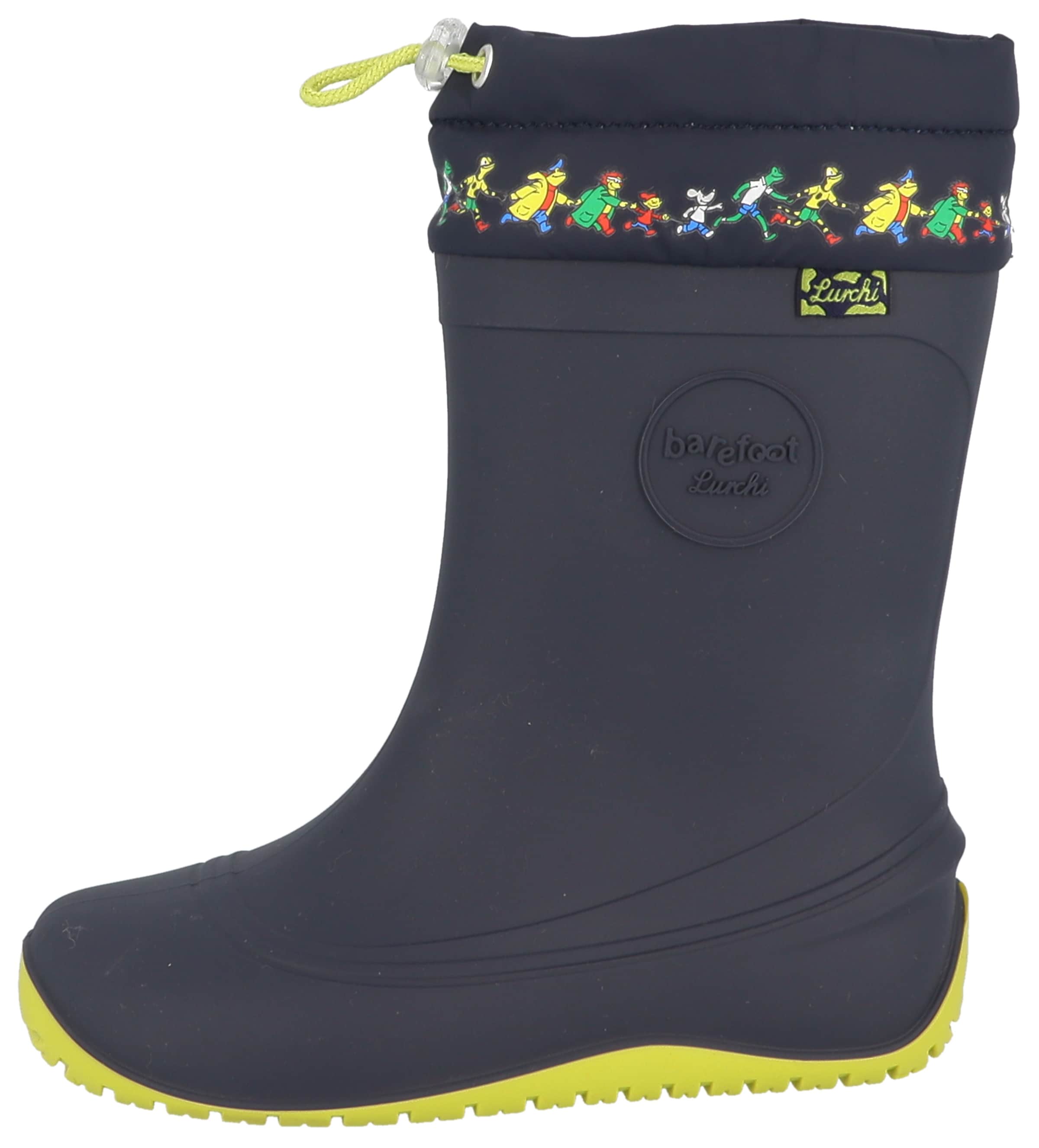 LURCHI Rubber Boots in 28 in Navy / Neon green, Item view