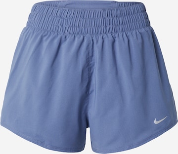 NIKE Regularen Športne hlače 'One' | modra barva: sprednja stran