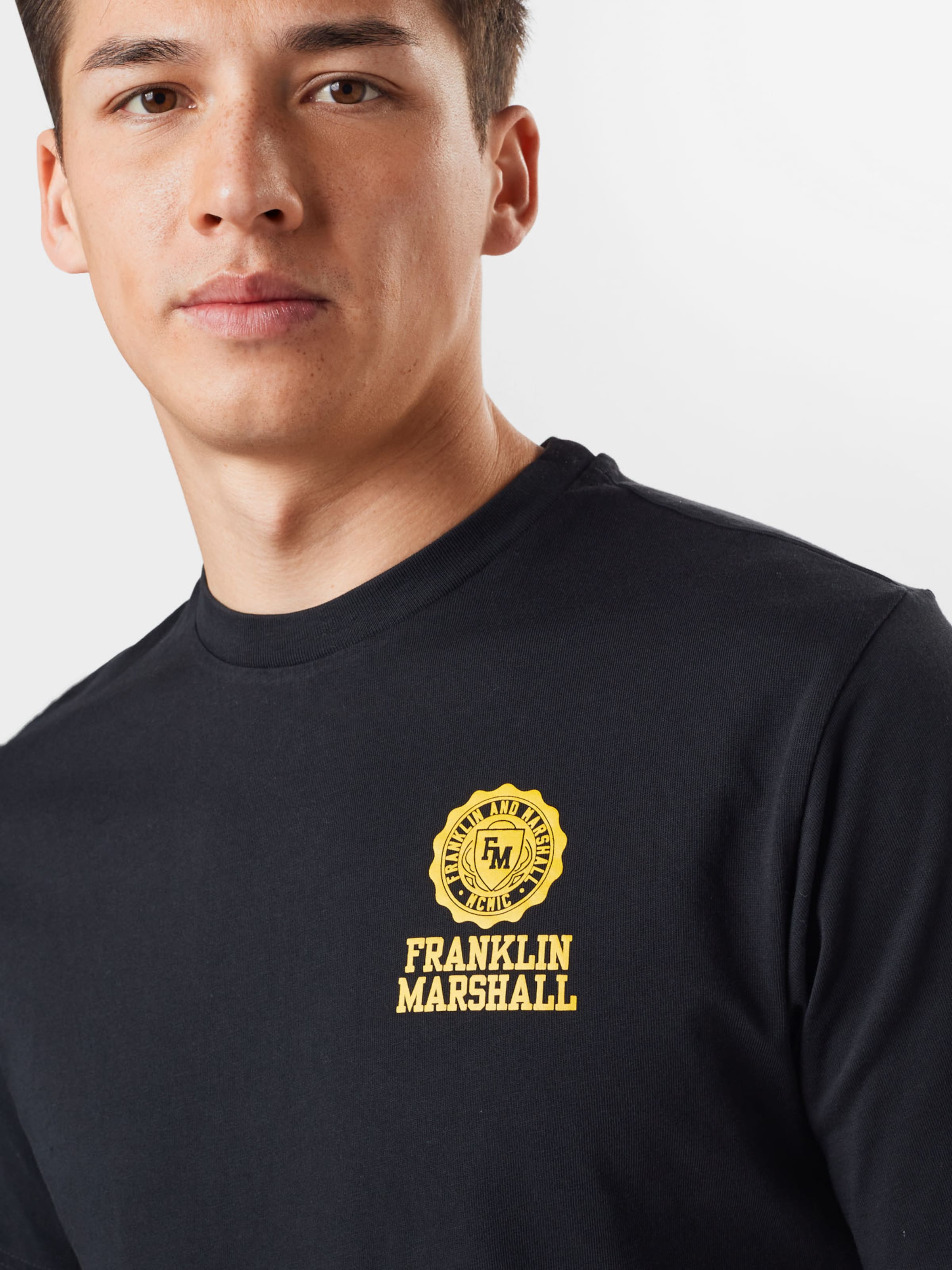 Männer Shirts FRANKLIN & MARSHALL T-Shirt in Schwarz - KG60970