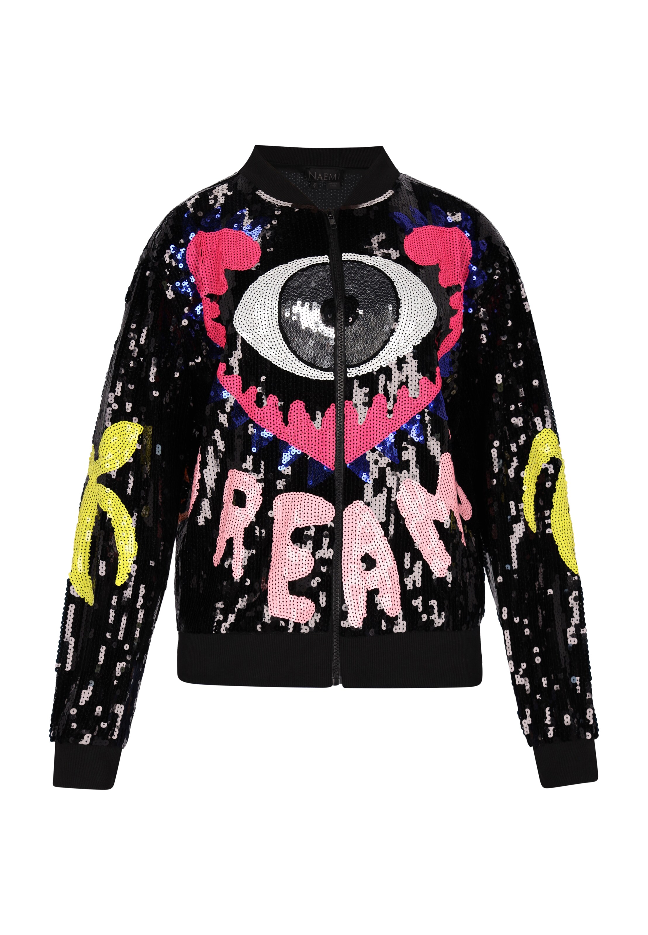 NAEMIPrijelazna jakna - crna boja: prednji dio