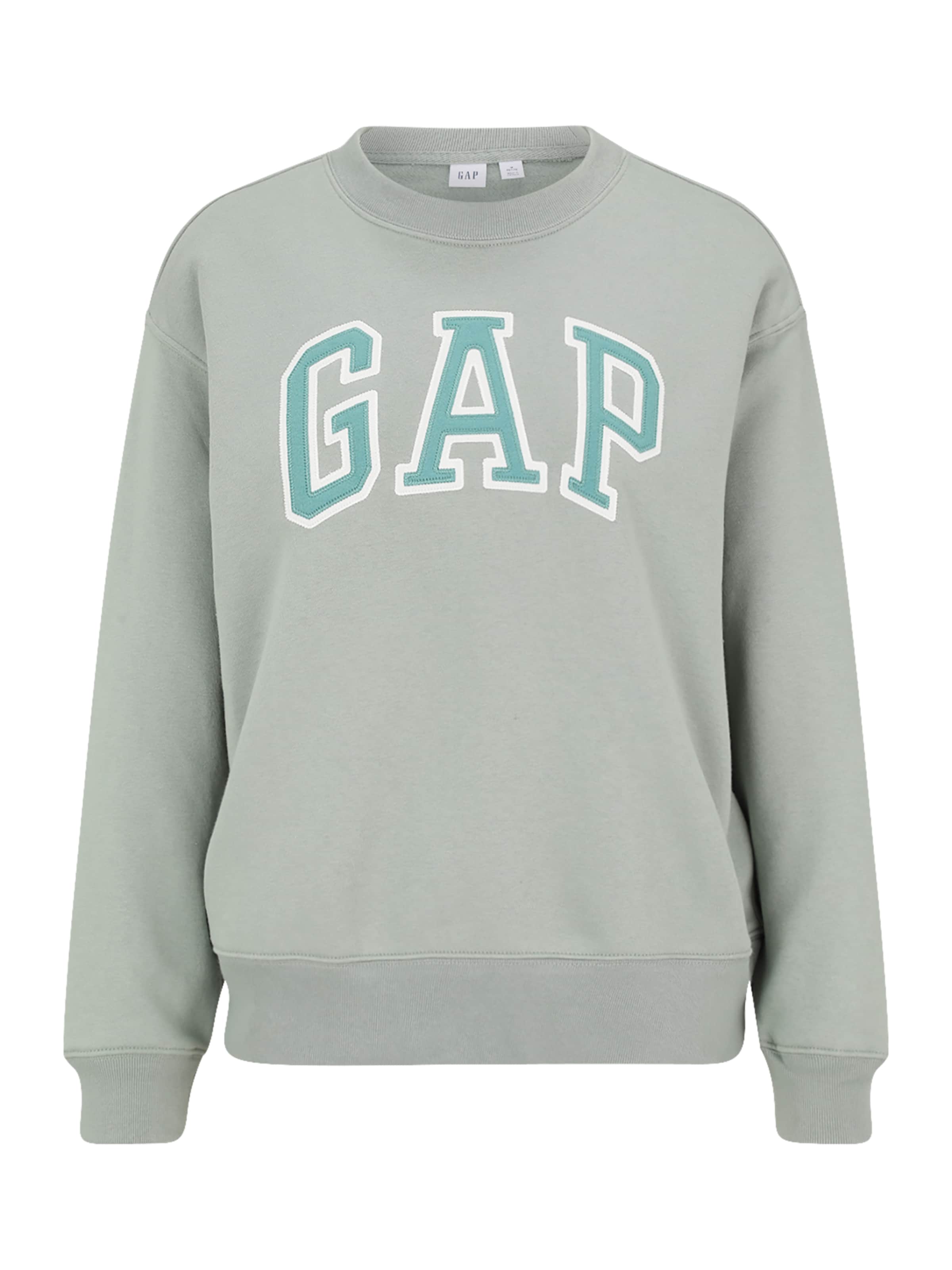 Gap Petite Sweatshirt 'HERITAGE' i grøn: forside