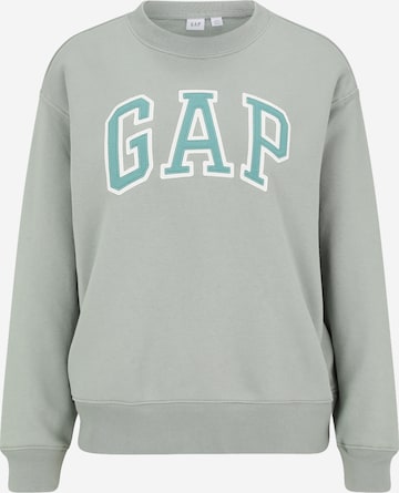 Gap Petite Свитшот 'HERITAGE' в Зеленый: спереди