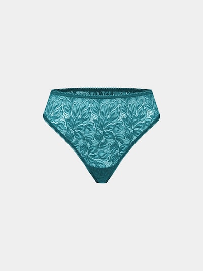 Erlich Textil String 'Iconic Lace' in XS in cyanblau, Produktansicht