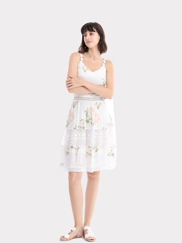 AIKI KEYLOOK - Vestido 'Glaced' em branco