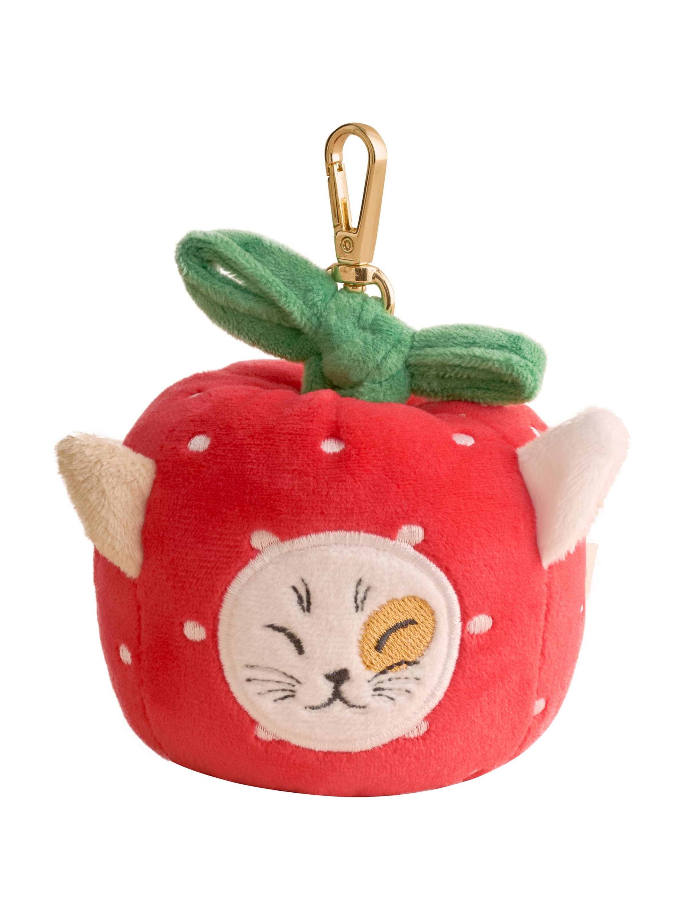 Porte-clés 'Apple Cat' Cath Kidston en rouge : devant
