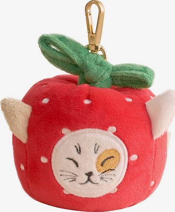 Cath Kidston Avaimenperä 'Apple Cat' värissä punainen: etupuoli