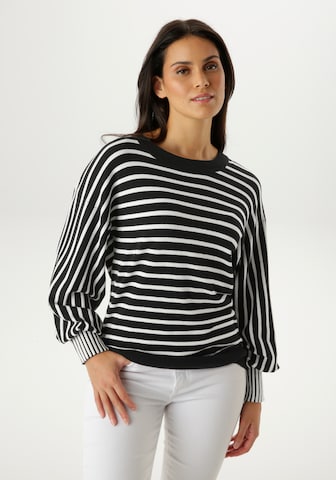 Aniston SELECTED Sweater in Black: front