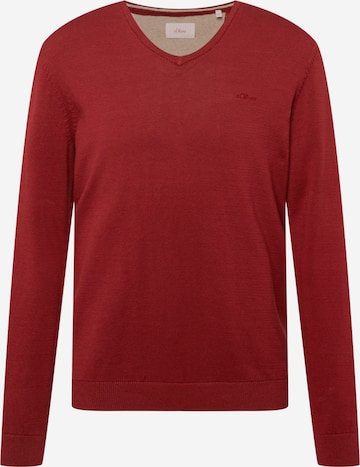 s.Oliver Sweater in Red: front