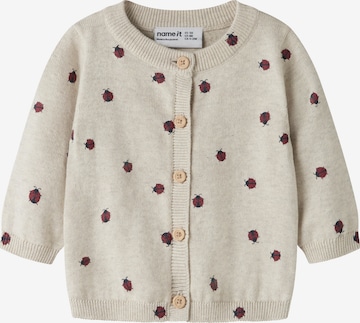 NAME IT - Cárdigan 'NBFKIKKI' en gris: frente