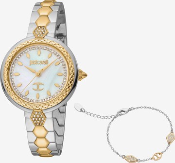 Just Cavalli Time Set: Uhr und Armband in Gold: predná strana