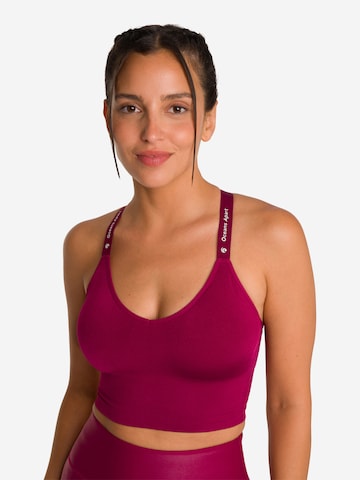 OCEANSAPART Sports Top 'Athletic' in Pink: front