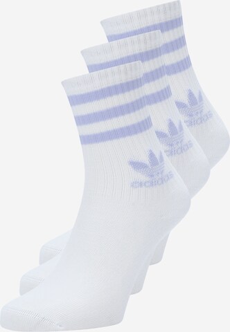 Calzino di ADIDAS ORIGINALS in bianco: frontale